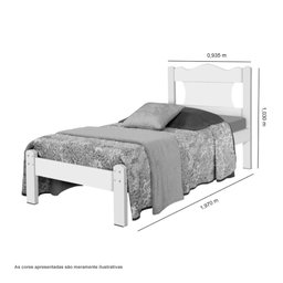 Cama Solteiro Munique Nature Gabrielli - 3