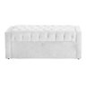 Calçadeira Baú Para Cama Box Emma Suede Cores - DS Estofados - Solteiro - Branco - 3