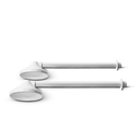 Ver imagem 1 de Kit 2 Chuveiros Frios 4 Pol Branco sem Registro Pvc Resistente