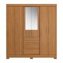 Ver imagem 4 de Guarda Roupa Casal 6 Portas com Espelho 100% Mdf Nt6030 Freijó Notável Móveis
