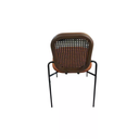 Ver imagem 3 de Cadeira de Jantar Metal Bamboo Preto Acabamento Elegante e Conforto Moderno