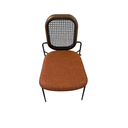 Ver imagem 2 de Cadeira de Jantar Metal Bamboo Preto Acabamento Elegante e Conforto Moderno