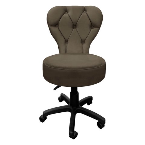 Cadeira Mocho Soft Escritório Estética Veludo - Sofa Store:veludo Marrom