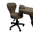 Ver imagem 5 de Cadeira Mocho Soft Escritório Estética Veludo - Sofa Store:veludo Marrom