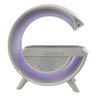 Caixa de Som Bluetooth RGB Luminaria G Carregador Induçao Celular Radio FM USB Amplificador Musica A - 10