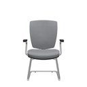 Ver imagem 1 de Cadeira Altrix Aproximação Espaldar Alto Vinil Cinza