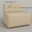 Ver imagem 3 de Sofá Booth Parma 1,20m Premium para Restaurantes:bege