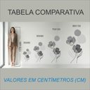 Ver imagem 3 de Adesivo Floral Boho Cinza Estilo Nórdico 35X60 Minimalista Abstrato