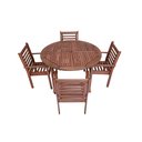 Ver imagem 2 de Conjunto com 1 Mesa 4 Cadeiras Munik