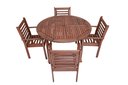 Ver imagem 1 de Conjunto com 1 Mesa 4 Cadeiras Munik