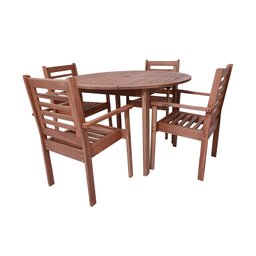 Conjunto com 1 Mesa 4 Cadeiras Munik - 3