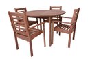 Ver imagem 3 de Conjunto com 1 Mesa 4 Cadeiras Munik