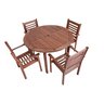 Conjunto com 1 Mesa 4 Cadeiras Munik - 4