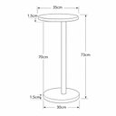 Ver imagem 6 de Mesa de Apoio Monopé Lateral Redonda para Sofá ou Cama Branca