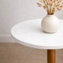 Ver imagem 3 de Mesa de Apoio Monopé Lateral Redonda para Sofá ou Cama Branca