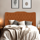 Ver imagem 3 de Cabeceira de Cama Box Casal 140 Cm Dunas - Veludo Terra Cota
