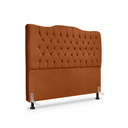 Ver imagem 1 de Cabeceira de Cama Box Casal 140 Cm Dunas - Veludo Terra Cota