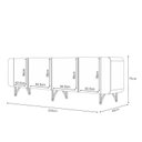 Ver imagem 2 de Buffet Saluti Champanhe Off White - Hb Móveis