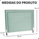Ver imagem 6 de Cabeceira de Cama Box Estofada 90 Cm Solteiro Viviane Veludo