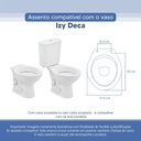 Ver imagem 3 de Tampa Vaso Sanitário Poliester Acrilico Izy Branco para Bacia Deca