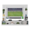 Ver imagem 5 de Rack Estante com Painel TV 65" e 2 portas Catar Multimóveis BR3395 Branco/Lacca Fumê