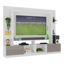 Ver imagem 2 de Rack Estante com Painel TV 65" e 2 portas Catar Multimóveis BR3395 Branco/Lacca Fumê