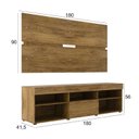 Ver imagem 3 de Rack com Painel Para TV até 55 Polegadas e 1 Porta 5 Nichos Espresso Móveis