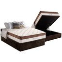 Ver imagem 1 de Conjunto Box Baú Casal: Colchão Espuma Anjos Molas Ensacadas Masterpocket King Best Brown + Base