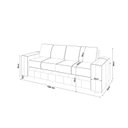 Ver imagem 3 de Sofá 3 Lugares Couro Legítimo Dakota