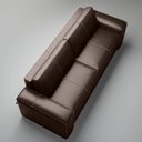 Ver imagem 4 de Sofá 3 Lugares Couro Legítimo Dakota