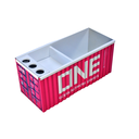 Ver imagem 3 de Organizador de Mesa Conteiner em Metal - One Fosco