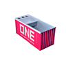 Organizador de Mesa Conteiner em Metal - One Fosco - 5