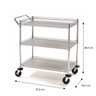 Carrinho Aço 3 Prateleiras Cromada Aramada Members Mark 3T1830Z - 2