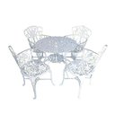 Ver imagem 1 de Conjunto Jardim Viena Floral Branco 5 Peças