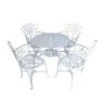Conjunto Jardim Viena Floral Branco 5 Peças - 1