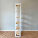 Ver imagem 3 de Estante Linea Slim 6 Prateleiras Madeira Pinus 53cm Natural e Branco Artfactory Design