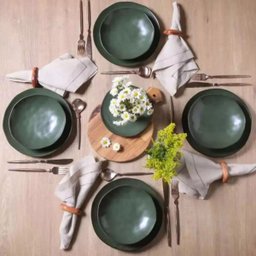 Aparelho de Jantar Stoneware Orgânico Arauco Greenery 30 Peças Porto Brasil - 4