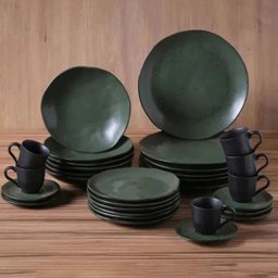 Aparelho de Jantar Stoneware Orgânico Arauco Greenery 30 Peças Porto Brasil - 2