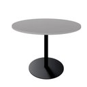 Ver imagem 3 de Mesa de Reunião Circular 110cm Pé Disco Metálico F5 Office Cor:cinza Sagrado com Preto