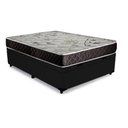 Ver imagem 2 de Cama Box Baú Casal Conforto Sintético Marrom + Colchão Casal Conforto Espuma D33 26x138x188