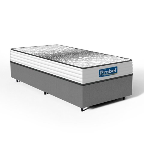 Cama Box com Colchão de Molas Ensacadas Double Face Essence Probel Solteiro 88 cm