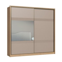 Guarda Roupa Coliseu 100%mdf 2 Portas Correr 4 Gavetas Internas com Espelho - Castro Moveis - 3