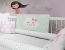 Ver imagem 5 de Kit Berço Enxoval de Bebê Rosa Menina Jardim