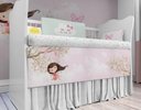 Ver imagem 6 de Kit Berço Enxoval de Bebê Rosa Menina Jardim