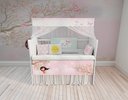Ver imagem 4 de Kit Berço Enxoval de Bebê Rosa Menina Jardim