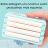 Escova Dispenser Saboneteira Sabao Multifunçao Lava Esfrega 2X1 Conserva Sabonete Guarda Espuma - 11