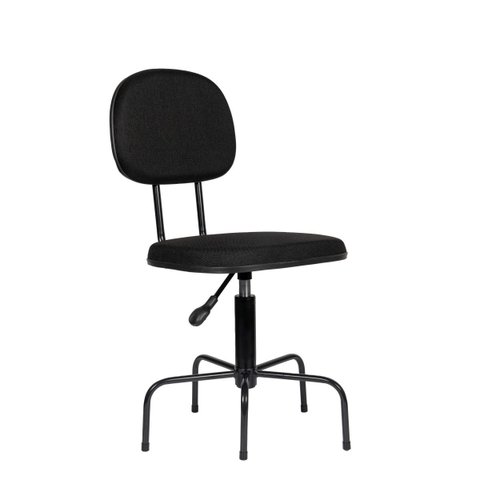 Cadeira para Costureira com Estrela com Lado Reto Preto