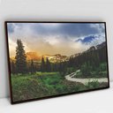 Ver imagem 2 de Quadro Decorativo em Canvas Natureza TaColado Moldura Madeira 120 x 80cm