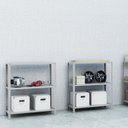 Ver imagem 3 de Estante Aço 3 Prateleiras Eaf007 Cinza