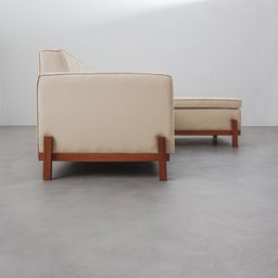 Sofá 3 Lugares com Chaise Lado Esquerdo 212cm em Linho Tiê CabeCasa MadeiraMadeira - 7